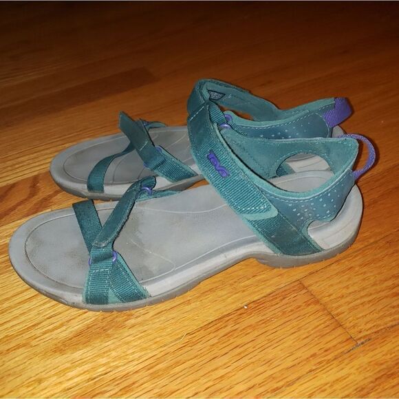 Teva Green Slingback Sandals - Picture 3 of 7